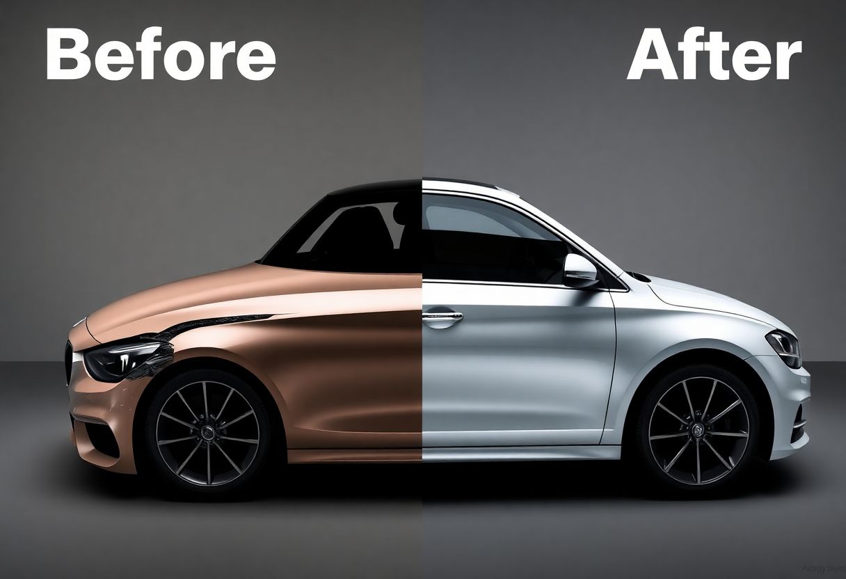 Before and After Paint Job